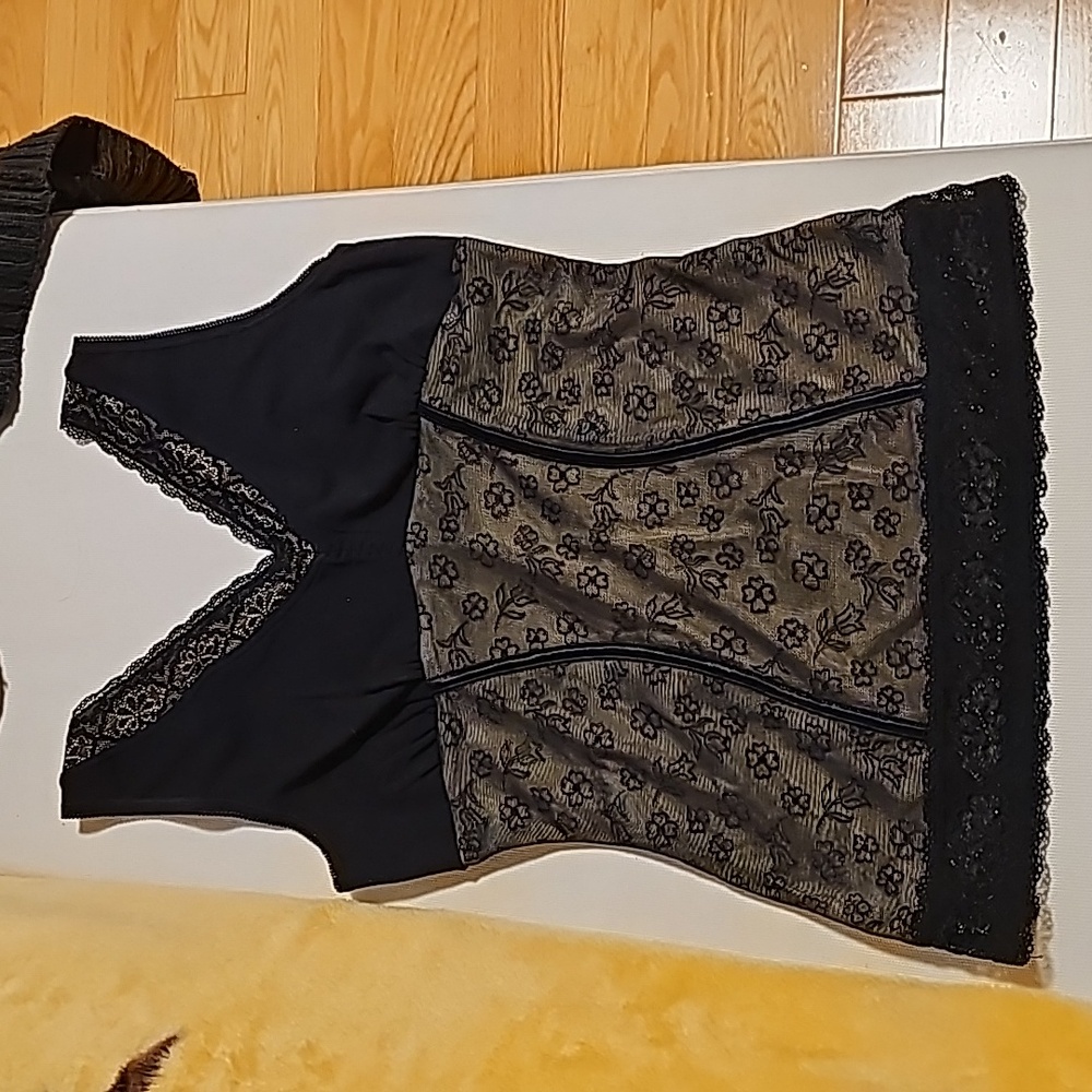 Lace top shapewear